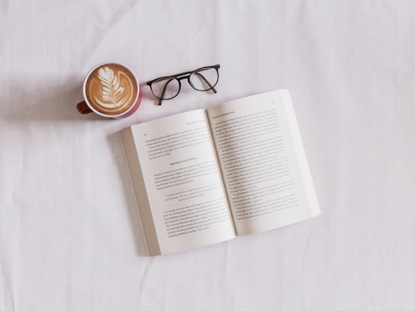 Person reading a book
