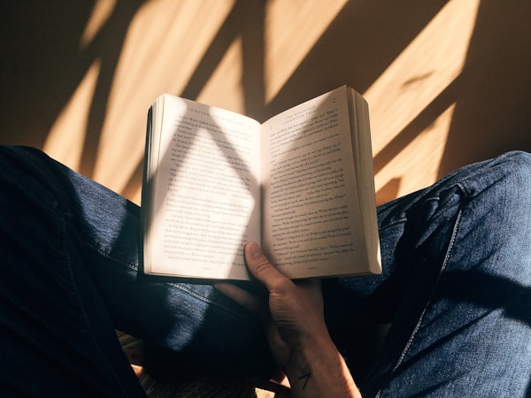 Bookshelf with books